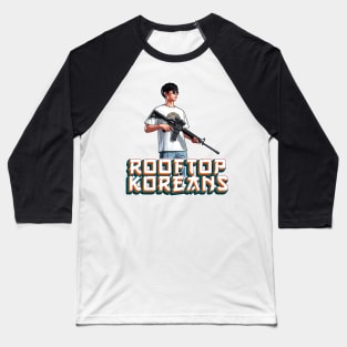 Rooftop Koreans Baseball T-Shirt